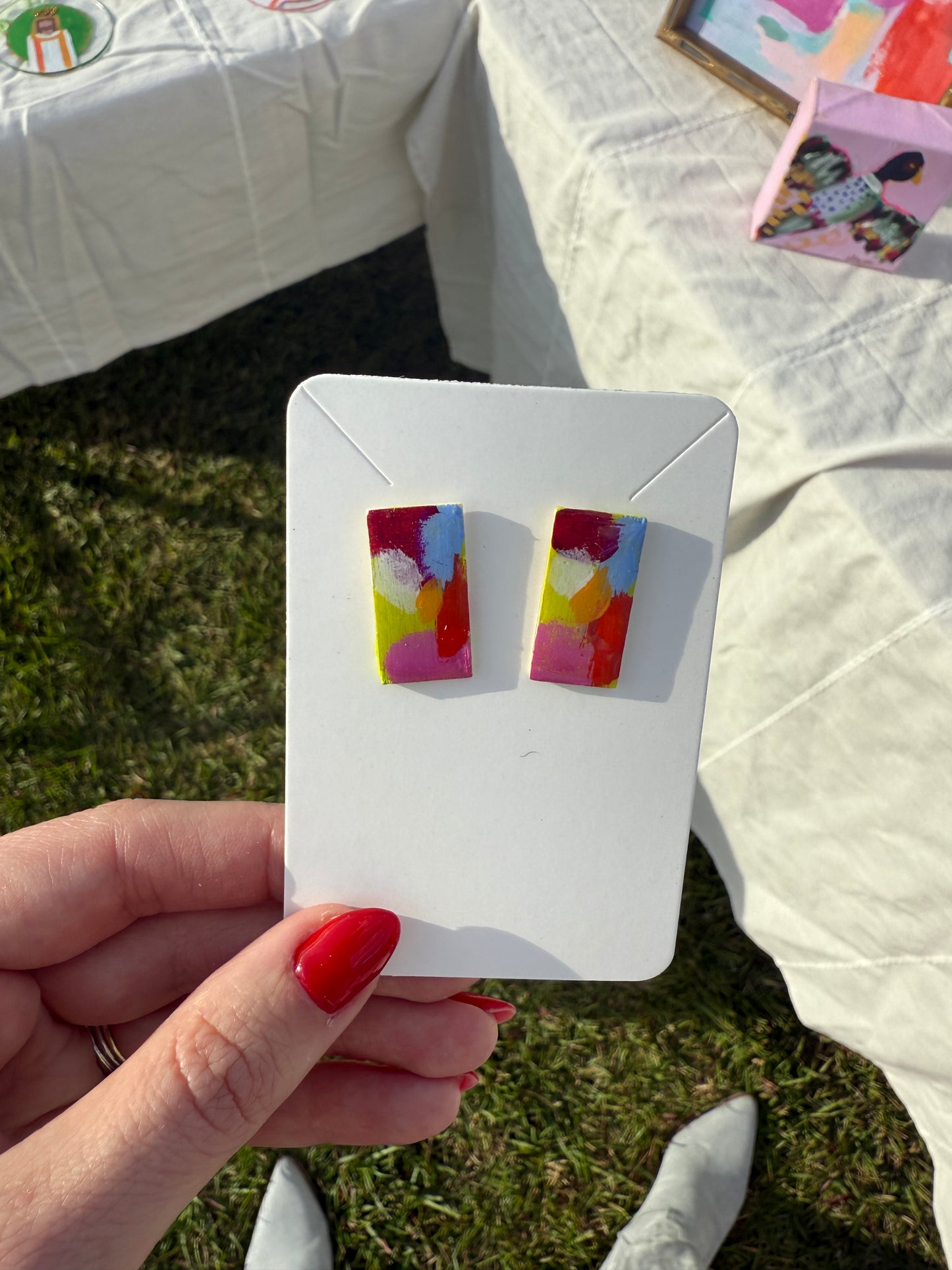 Hand Painted Earrings #3