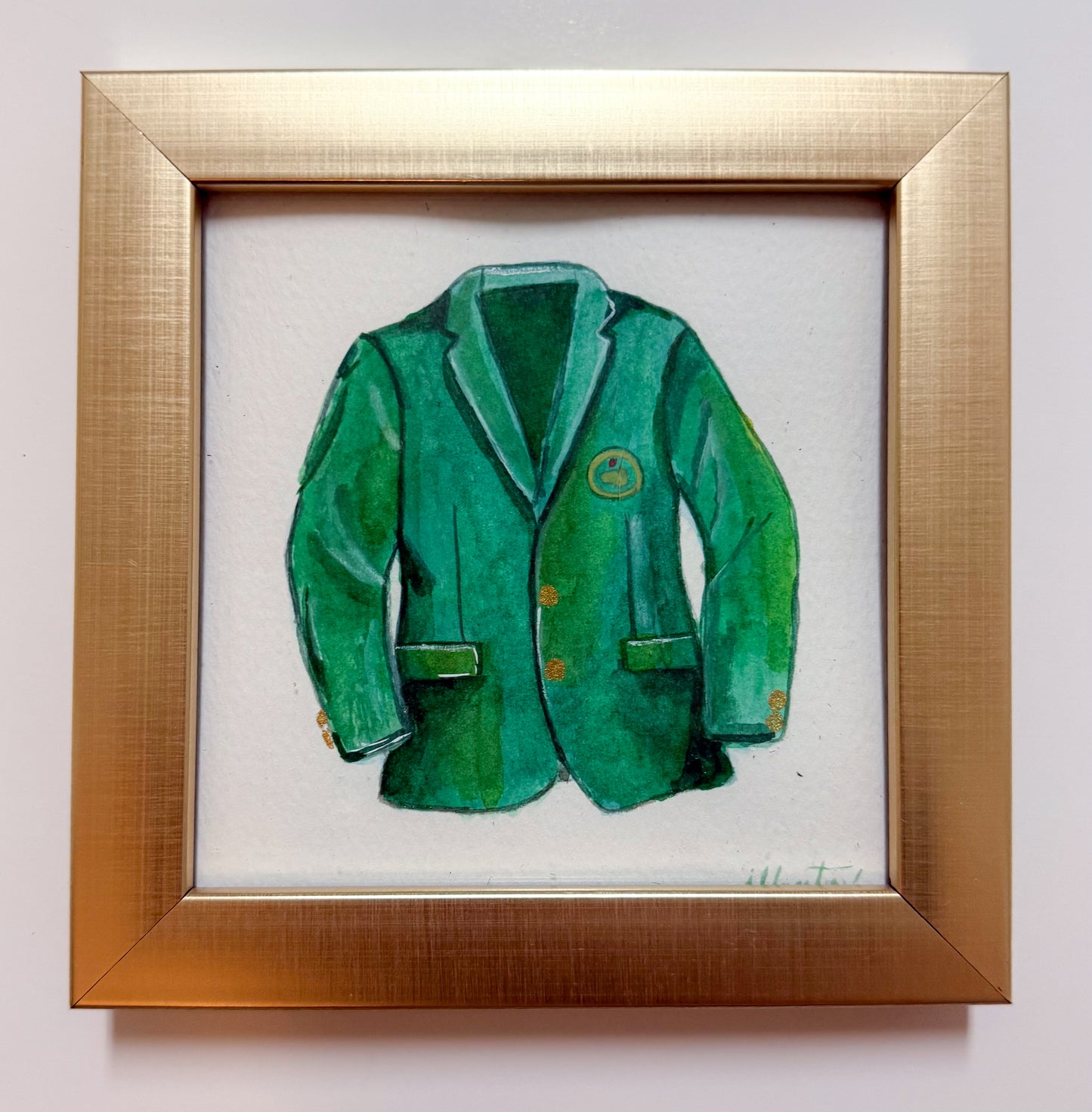 Masters Green Jacket - Original Watercolor