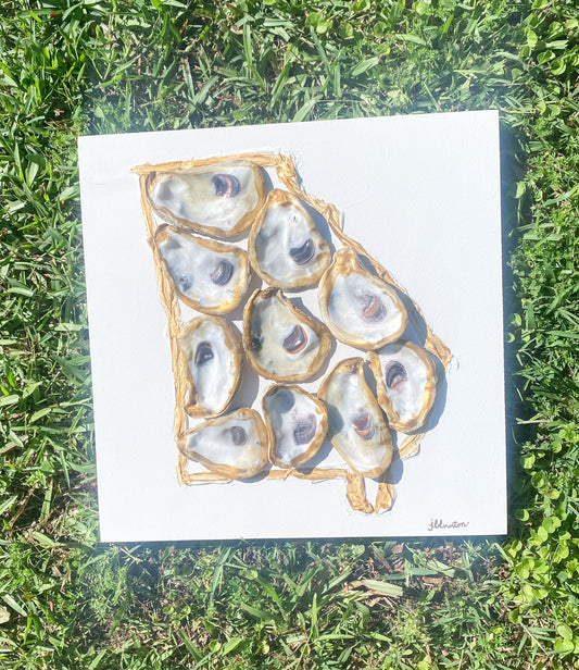 Georgia Oyster 12x12 Gesso Board
