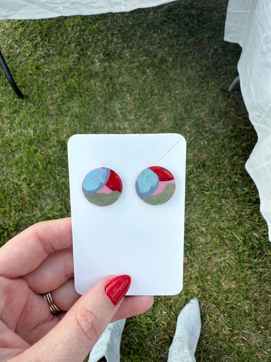 Hand Painted Earrings #1
