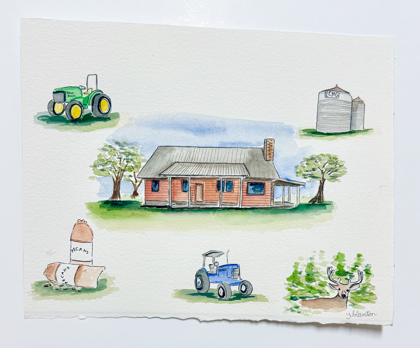 Custom Watercolor Collage