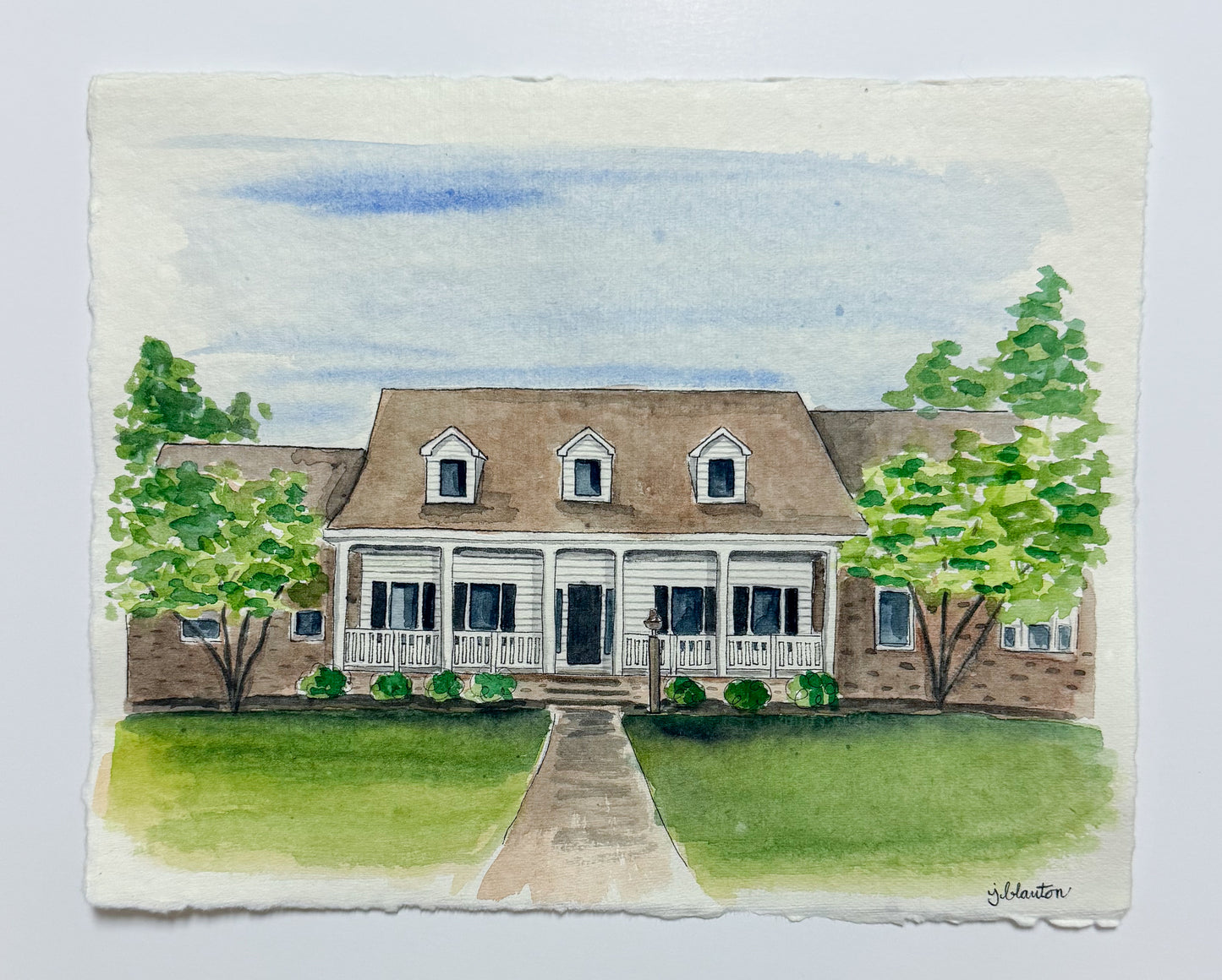 Custom Watercolor House Portrait