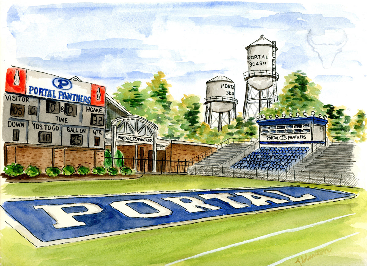In Memory of Kevin Spence – Portal Football Stadium Print (Pre-Order)